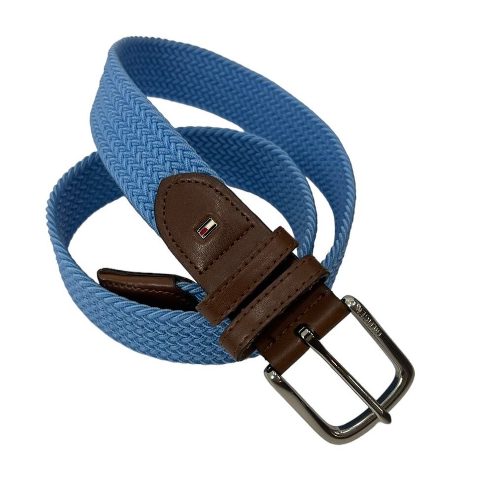 TOMMY HILFIGER Blue Fabric Belt SZ SM